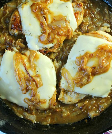 Weight Watchers Friendly French Onion Chicken | WW Smart Recipes French Onion Chicken, Weight Watchers Recipes Desserts, Weight Watchers Chicken, Weight Watchers Chicken Recipes, Onion Chicken, Chicken Enchilada Recipe, Enchilada Recipes, Baking Blog, Home Baking