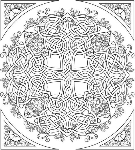 Celtic Mandala Coloring Pages, Dover Publications Coloring Pages, Celtic Coloring Pages, 2024 Title, Border Styles, Celtic Knot Drawing, Dover Publications Coloring, Celtic Coloring, Colouring Sheets For Adults