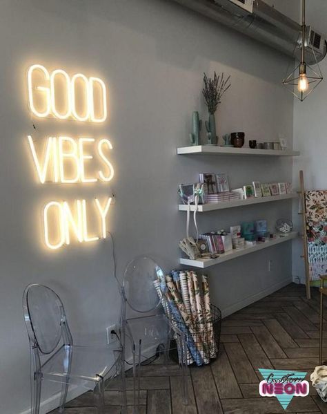 Good vibes only neon sign Good vibes only sign pink Neon | Etsy Neon Room Decor, Led Room Lighting, Clear Chairs, Neon Room, Tumblr Rooms, Neon Decor, Neon Sign Bedroom, Wedding Neon Sign, Neon Light Signs