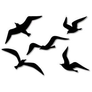 Black Wall Stickers, Vogel Silhouette, Bird Stencil, Bird Silhouette, Birds Tattoo, Silhouette Art, Birds Flying, Inkjet Printer, Diy Stickers