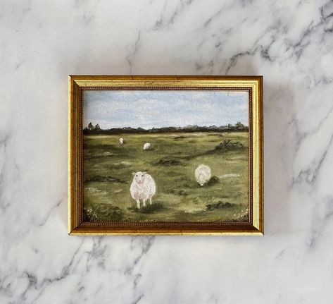 "SHEEP VI: - Premium quality Giclee art print - 8x10\" - Unframed - Ready to ship" Oil Art Painting, Cow Print Wallpaper, Painting Spring, Sheep Art, Maximalist Wall Art, Oil Art, Rabbit Art, Teaching Art, Giclee Art