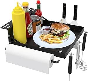 Grill Caddy, Griddle Accessories, Flat Top Grills, Magnetic Tool Holder, Spatula Holder, Blackstone Grill, Side Shelf, Flat Top Grill, Griddle Grill