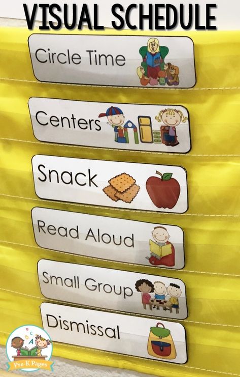 Visual Schedule Pocket Chart Cards Visual Schedule Preschool, Preschool Charts, Picture Schedule, Pre K Pages, Classroom Schedule, Preschool Schedule, Daily Schedule Template, Prek Classroom, Visual Schedules