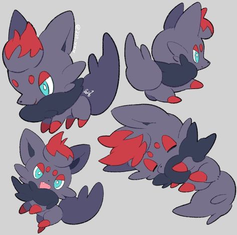 Hisuian Zorua, Lycanroc Midnight, Zorua Pokemon, Pokemon Zoroark, Zoroark Pokemon, Eevee Cute, Ghost Type, Pokemon Stickers, Pokémon Art