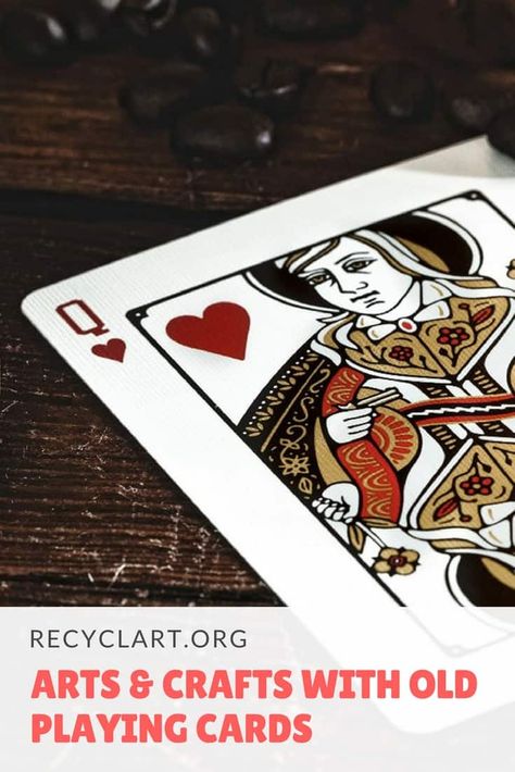 Old Playing Cards, Playing Card Crafts, Homemade Journal, Playing Cards Art, Gambling Cake, Gambling Tattoo, Gambling Party, Gambling Quotes, Gambling Humor