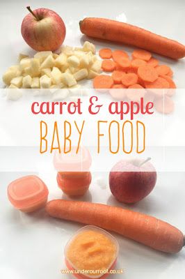 Apple Puree For Baby Stage 1, Baby Food Stages, Apple Puree For Baby, Baby Bullet Recipes, Carrot Baby Food, Baby Food Recipes Stage 1, Apple Baby Food, Baby Purees, Carrot Baby