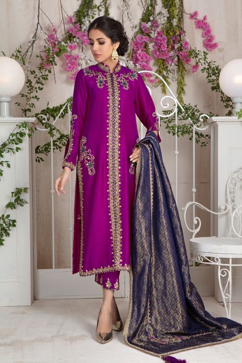 Berina - HaniyaJibran Luxury Pret, Zardozi Embroidery, Designer Outfit, Shirt Pant, Pakistani Fashion Party Wear, Designer Outfits, Embroidery Suits Design, Pakistani Designers, Embroidery Suits