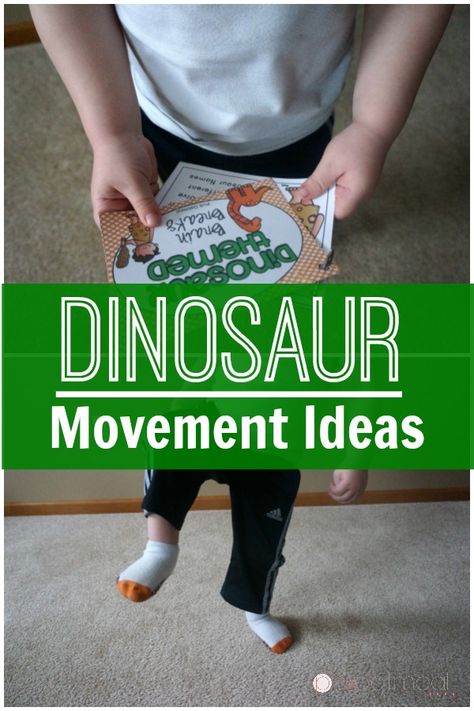 Dinosaur Movement Ideas perfect for the classroom, therapy, or at home. Combine these movement ideas with a dinosaur unit! Perfect for preschool on up! Dinosaur Block Center, Dinosaur Gross Motor, Dinosaur Storytime, Fast Dance, Dinosaur Dance, Brain Break Ideas, Dinosaur Stomp, Dinosaur Lesson, Dinosaur Theme Preschool