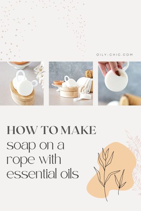 Diy Soap On A Rope, How To Make Soap, Goats Milk Soap Base, Make Soap, Soap On A Rope, Soap Supplies, Essential Oil Storage, Sage Essential Oil, How To Make Rope