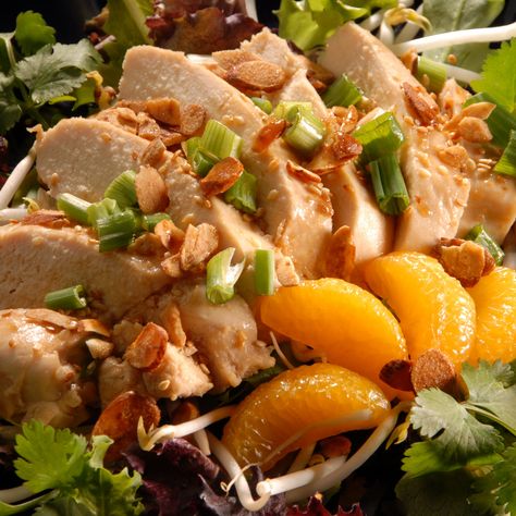 Mandarin Orange Teriyaki Chicken Salad Best Homemade Salad, Homemade Salads Recipes, Frisee Lettuce, Teriyaki Chicken Salad, Chinese Chicken Salad Recipe, Gourmet Salad, Chinese Chicken Salad, Chicken Salad Recipe, Easy Salad