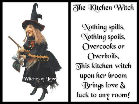 Kitchen Witch poem Kitchen Witches Dolls, Kitchen Angel Poem, Diy Kitchen Witch Doll How To Make, How To Make A Kitchen Witch Doll, Witches Kitchen Halloween, Kitchen Witch Doll Diy, Diy Kitchen Witch, Kitchen Witches, Spells Protection