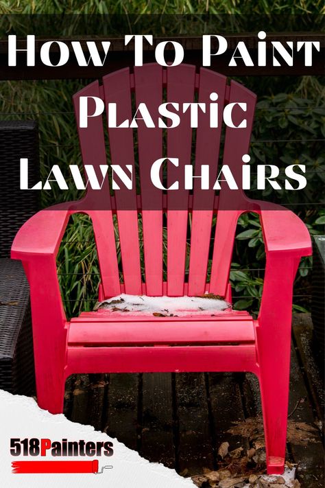 Save money with this easy to do tutorial and instead of buying new outdoor lawn chairs just paint them! Here are the 3 things you'll need. How To Paint Plastic, Plastic Garden Chairs, Recycled Garden Decor, Type Of Paint, Paint Plastic, Diy Crafts For Teen Girls, Lawn Chair, Diy Crafts For Adults, Recycled Garden