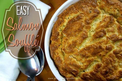 Salmon Souffle, Meal On A Budget, Exotic Recipes, Leftover Salmon, Canned Salmon, Souffle Recipes, Can Salmon, Baked Alaska, Easy Salmon