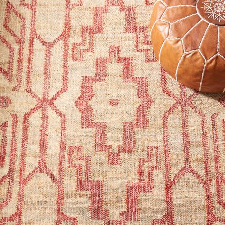 Mexican Rug, Sisal Area Rugs, Southwestern Rug, Chic Rug, Square Area Rugs, Sisal Rug, Rug Shapes, Indoor Area Rugs, Natural Red