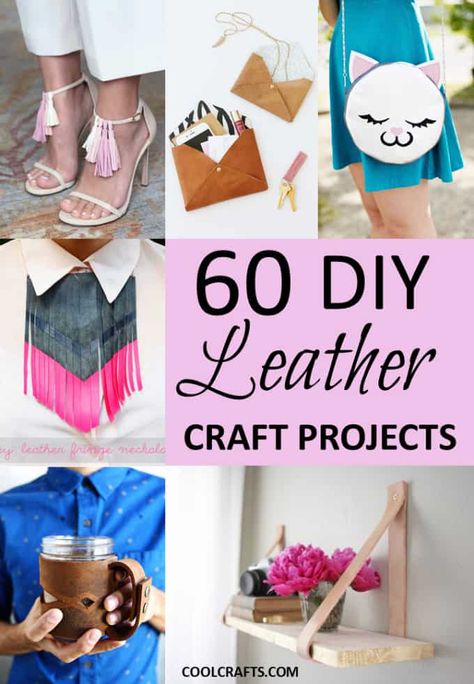 Leather Craft Ideas, Craft Projects For Adults, Diy Summer Crafts, Leather Craft Projects, Diy Leather Bag, Leather Diy Crafts, Sell Diy, Work Diy, Ideas Handmade