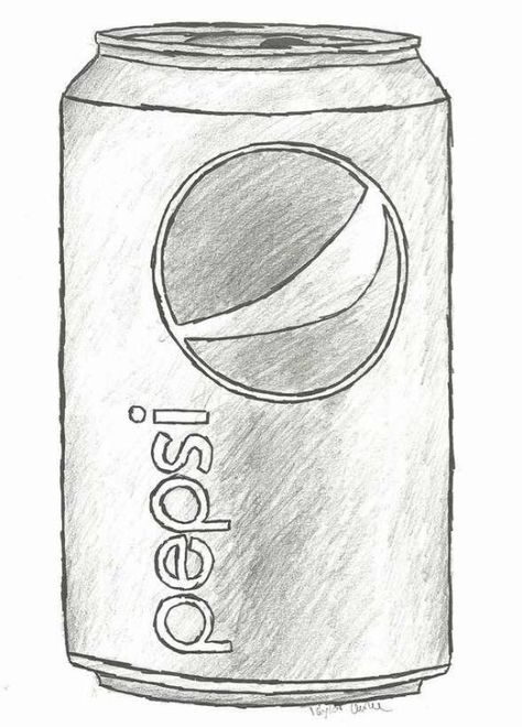 . Pepsi Can Drawing, Pepsi Drawing, Soda Drawing, Bottle Coloring Page, Can Drawing, Pepsi Bottle, Dad Drawing, Bottle Drawing, Cola Bottle