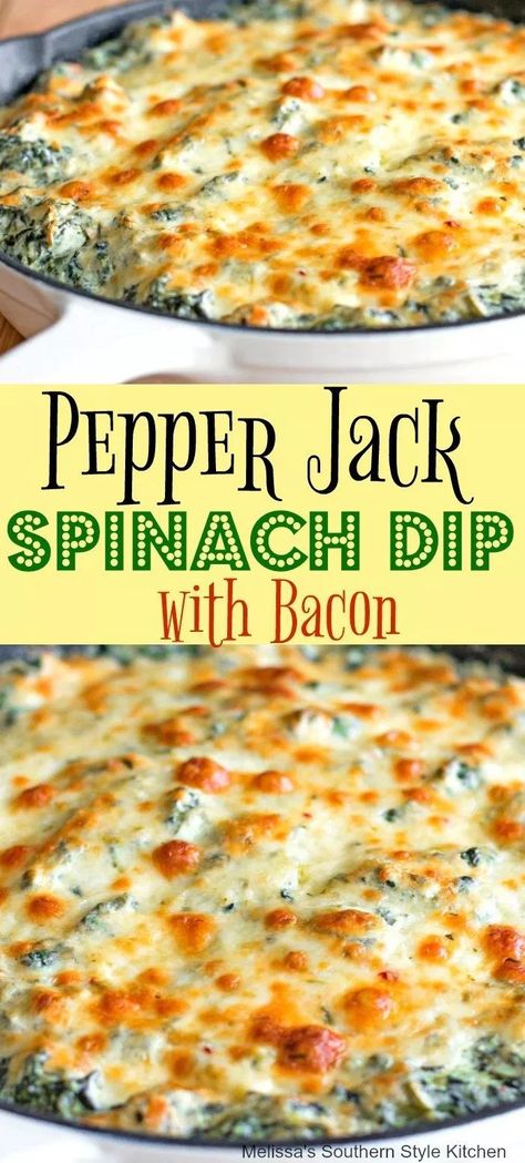 Spinach Dip With Bacon, East Dessert Recipes, Spinach Dip Recipe, Dessert Aux Fruits, Dip Recipes Easy, Desserts Vegan, Cheese Balls, Buffalo Chicken Dip, Spinach Dip