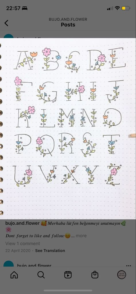 Cute Writing Fonts Alphabet, Drawing Copy Cover Design, How To Write Fancy Letters Fonts, How To Draw Pretty Letters, How To Draw Fancy Letters Step By Step, Flower Writing, Journal Lettering Alphabet, Styles Of Writing, Writting Idea For Project