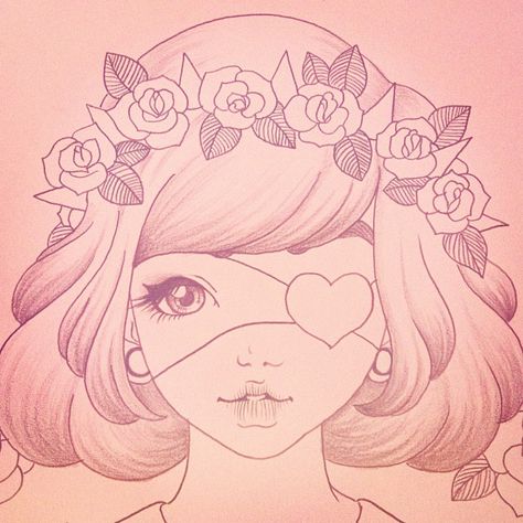 Photo by pinkarol Pink Drawing Ideas, Headband Drawing, Pink Drawing, Lovely Illustrations, Nice Pictures, Drawing Templates, Art Drawings Sketches Creative, Inspiring Art, Hello Dolly