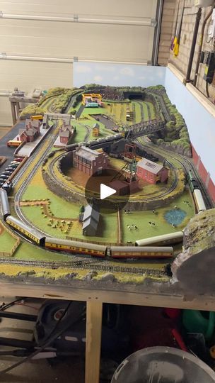 Hornby OO gauge Model Railways for Beginners | Just over 3 months to build on weekends and a few evenings | Facebook N Gauge Model Railway Track Plans, N Scale Model Train Layouts, N Gauge Model Railway, Oo Gauge, N Gauge, Model Railways, People Figures, Model Railroading, Model Train Layouts