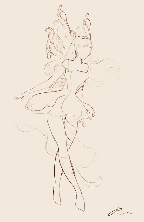 Butterfly / Royale High School / Fairy / Fairy sketch / fairy pose Things To Draw Sketch, Drawings Sketches Ideas, Sketch Book Sketch, Sketch Things, Books Sketch, Inspo Sketch, Fairy Sketch, Sketch Tutorial, Book Sketch