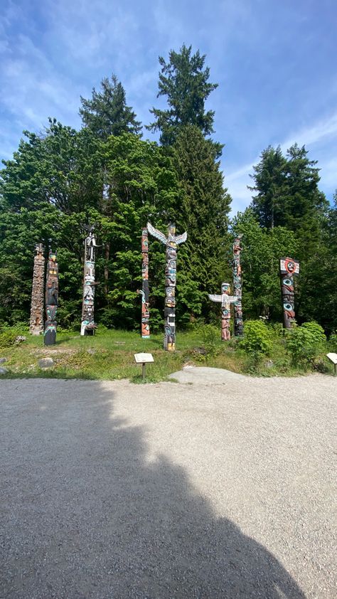 Totem in Stanley Park Vancouver Stanley Park Vancouver, Stanley Park, Canada Destinations, Vancouver Canada, Vancouver, Travel Photography