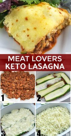 Keto Meat, Keto Italian, Pizza Lasagna, Keto Zucchini, Keto Beef, Keto Lasagna, Low Carb Low Fat Recipes, Whole30 Keto, Zucchini Lasagna