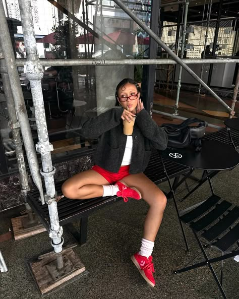 Converse | Summer heat meets street chic with the new Run Star Trainer in red ‍❤️‍🔥 Link in bio to shop. Styled by some of our faves: @moorrgs… | Instagram Red Converse Outfit Summer, Converse Red Outfit, Converse One Star Outfit, Converse Run Star Outfit, Red Sneakers Outfit, Converse Outfit Summer, Converse Summer, Red Converse Outfit, Red Shoes Outfit