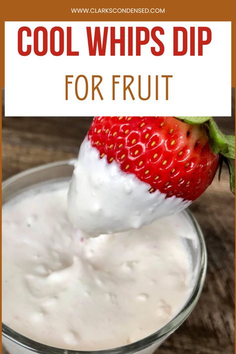 Elevate your fruit game with our irresistible Cool Whip Fruit Dip! 🌈✨ Perfect for any occasion, this easy-to-make dip is a heavenly blend of creamy Cool Whip and fresh fruit flavors. Fruit Dip Pudding, Fruit Dip With Cool Whip, Marshmallow Dip For Fruit, Cool Whip Fruit Dip, Dip For Fruit, Easy Fruit Dip, Strawberries In Containers, Whipped Yogurt, Fruit Dips Recipes