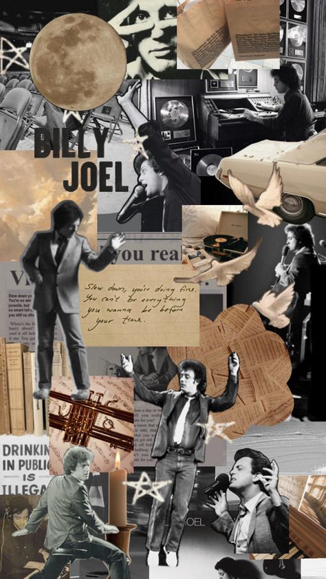 Billy Joel Wallpaper, Billy Joel Aesthetic, Joel Aesthetic, Band Wallpapers, Aesthetic Background, Billy Joel, Italian Restaurant, Aesthetic Backgrounds, Future Husband