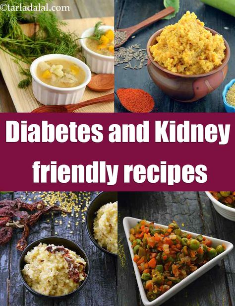 Diabetic Recipes, 300 Indian Diabetic Recipes, Tarladalal.com Renal Recipes, Kidney Diet Recipes, Kidney Friendly Recipes Renal Diet, Recipes For Diabetics, Low Salt Recipes, Renal Diet Recipes, Kidney Friendly Foods, Kidney Recipes, Kidney Diet