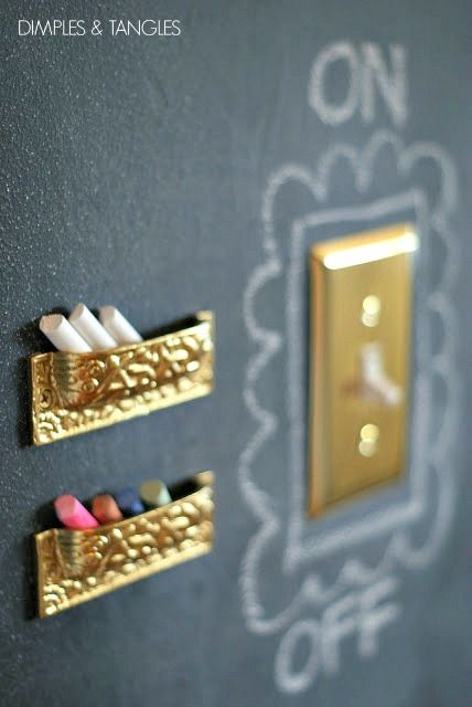 Chalkboard Wall Kitchen, Chalkboard Walls, Walls Painting, Kitchen Chalkboard, Studio Painting, Chalk Holder, Chalk It Up, Chalkboard Wall, Chalkboard Paint