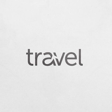 Logo Voyage, Travel Agency Logo, Font Logotype, Good Morning Wishes Gif, Logo Travel, Minimal Travel, Negative Space Logos, Author Branding, Text Logo Design