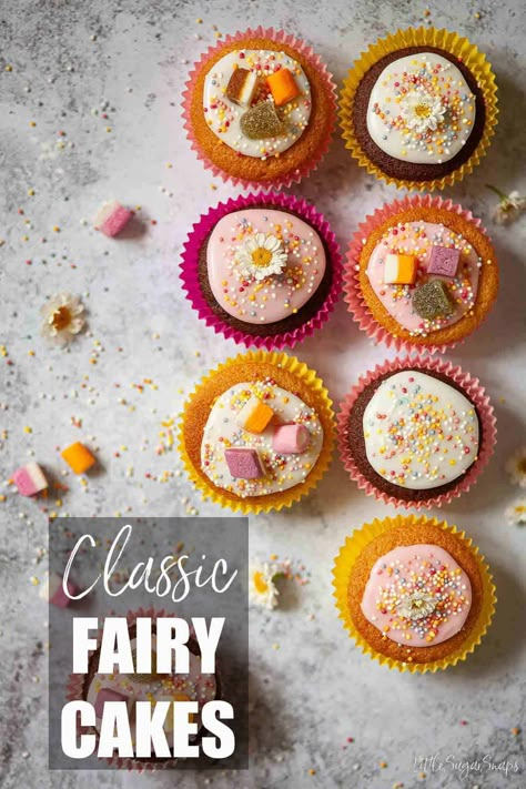 English Fairy Cakes, Easy Fairy Cake Recipes, Chocolate Fairy Cakes Recipes, Ostara Fairy Cakes, Fairy Cake Recipe, Fairy Cakes Recipe, Fairy Cupcake Ideas, Mini Omelet Muffins, Fairy Cake Ideas