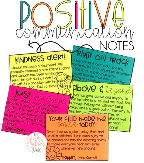 Positive Notes Home, Positive Communication, Parent Teacher Communication, Teaching Classroom Management, Parent Contact, Conscious Discipline, Notes To Parents, Classroom Behavior Management, Teacher Conferences