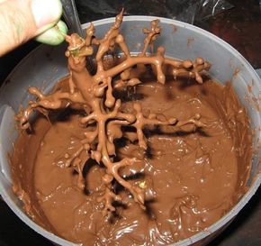 Dip grape stems in chocolate to make realistic trees for a gingerbread house. | 51 Life-Saving Holiday Hacks That Are Borderline Genius Gingerbread House Parties, Gingerbread House Designs, Gingerbread Party, Snow Effect, Holiday Hack, Gingerbread House Decorations, Christmas Gingerbread House, Gingerbread Houses, Halloween Cakes