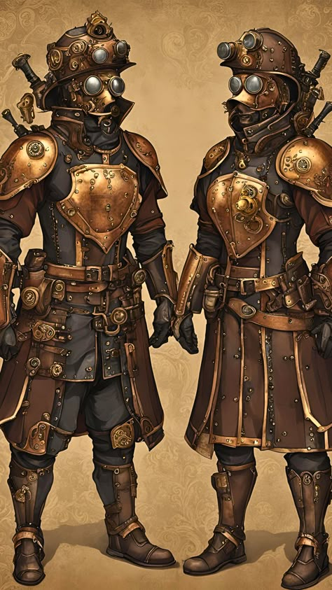 Visit our Channel for all type of fantasy #Steampunk #fantasyart #fantasy Steampunk Vampire Art, Steampunk Illustration Character Concept, Steampunk Armor Art, Dieselpunk Character Art, Steampunk Aesthetic Outfit, Arcane Steampunk, Steam Punk Character Design, Steampunk Art Characters, Steampunk Soldier