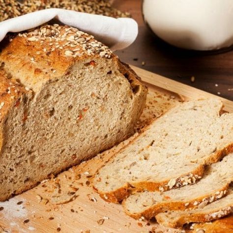 Ancient Grains Bread Recipe Ancient Grain Bread Recipe, Grain Bread Recipe, Eggnog Bread Recipe, Ancient Grains Salad, Ancient Grains Bread, Ancient Grains Recipes, Grain Bread, Healthy Bread, Ancient Grains