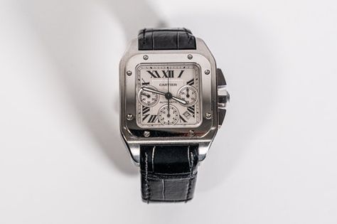 Cartier Santos 100 Xl, Cartier Santos 100, Cartier Santos, North Yorkshire, Square Watch, Sporty Look, Watch Collection, Chronograph, Yorkshire