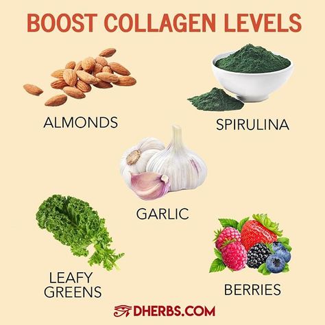 Age isnt the only factor that comes into play when it comes to collagen production. Unhealthy lifestyle choices (i.e. excessive alcohol consumption smoking poor diet or lack of exercise) can influence how much collagen the body produces. It makes sense then that making healthier choices can increase collagen production. Lets take a look at our favorite collagen-rich foods.   #beauty #skincare #antiaging #wellness #skin #health #glow #nutrition #elastin #healthyskin #vegan #rawvegan #highraw #wei Collagen Boosting Foods, Nutrition Pyramid, Collagen Rich Foods, Nutrition Logo, Food Health Benefits, Collagen Benefits, Sport Nutrition, Anti Aging Food, Healing Food