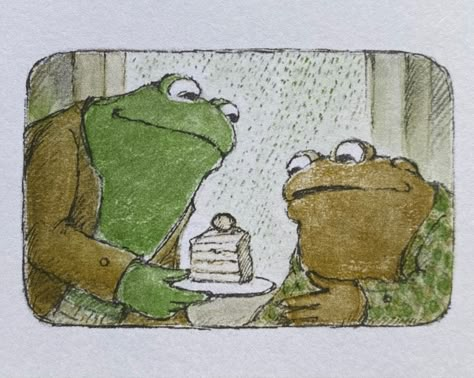 Frog and toad cake Frog And Toad Painting, Frog And Toad Illustration, Frog And Toad Cake, Frog And Toad Drawing, Frog And Toad Art, Toad Cake, Frog And Toad Tattoo, Frog And Toad Aesthetic, Toad Aesthetic