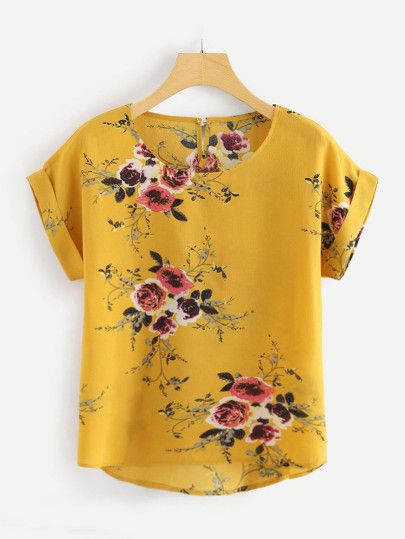 Short Sleeve Shirt Women, Y2k Aesthetic Outfits, Hem Blouse, Floral Print Blouses, Floral Print Shorts, Print Blouse, Printed Blouse, Shirts & Tops, Dress Patterns