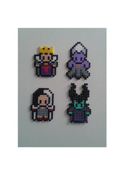 17 Wicked Items That'll Bring Out Your Inner Disney Villain Disney Sleepover, Disney Female Villains, Cool Perler Beads, Mini Perler Bead Patterns, Pixel Art Disney, Perler Bead Keychain, Melt Beads, Perler Projects, Descendants Party