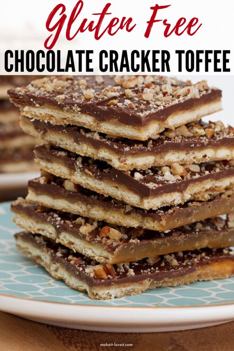 Quick Gluten Free Desserts, Christmas Toffee, Heathly Recipes, Super Easy Dessert, Cracker Dessert, Easy Toffee, Super Easy Desserts, Cracker Toffee, Gluten Free Candy