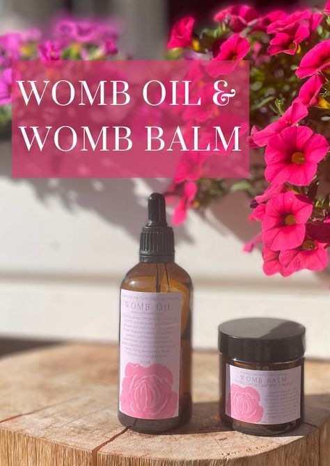 The womb balm and womb oil is infused with herbs & botanicals to increase the potency, supporting women with hormonal balance, easing digestive issues, bloating, & cramps, assists in fertility, menstruation support, regulating your cycle, cycle syncing, encourages uterine contraction, promotes circulation, eases pain, & inflammation for PCOS & endo, post partum healing, strengthening the womb and uterus. Womb Healing Herbs, Healing Balm Recipe, Healing House, Take Care Of Myself, Womb Healing, Cycle Syncing, Lavender Mist, Healing Balm, Plant Medicine