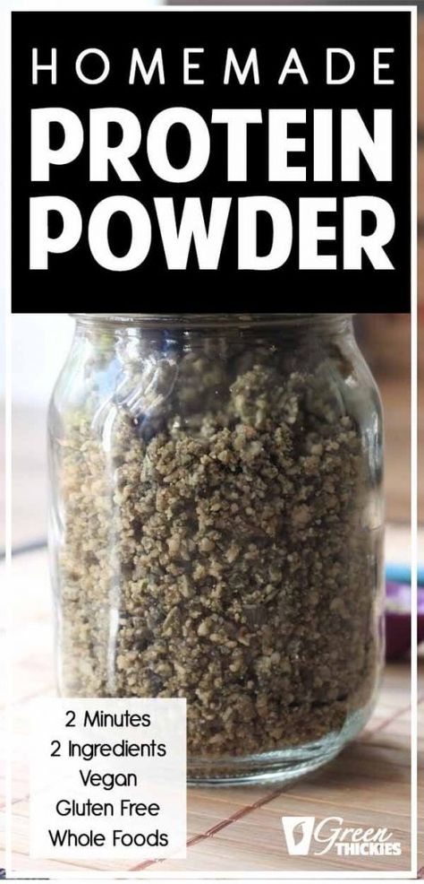 Make Your Own Protein Powder, Protein Powder Recipe, Homemade Protein Powder, Vegan Info, Natural Protein Powder, Meal Replacement Powder, Best Vegan Protein, Hemp Protein Powder, Organic Cooking