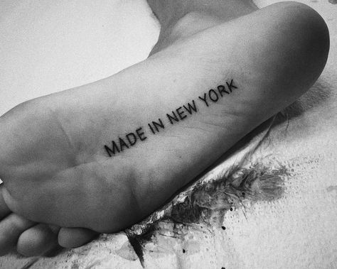 #tattoo #madeinnewyork #newyork Liberty Tattoo, Phrase Tattoos, New York Tattoo, Nyc Tattoo, Friendship Tattoos, Matching Tattoo, Fun Signs, Subtle Tattoos, Wishful Thinking