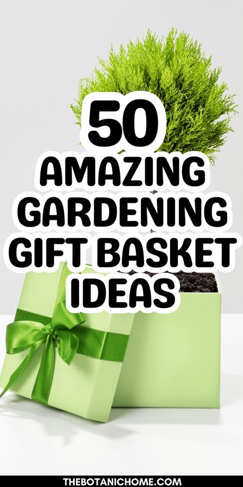 Creative gardening gift basket ideas, including a farm fresh gift basket and garden theme gift basket. Features unique gardening gifts, floral gift basket ideas, and gifts for a gardener mom. Christmas Gifts For Plant Lovers, Gifts For Garden Lovers, Herb Gift Basket, Plant Gift Basket, Gardening Gift Basket Diy, Gardening Gift Basket Ideas, Gardening Gift Basket, Plant Gift Ideas, Gift Ideas For Gardeners