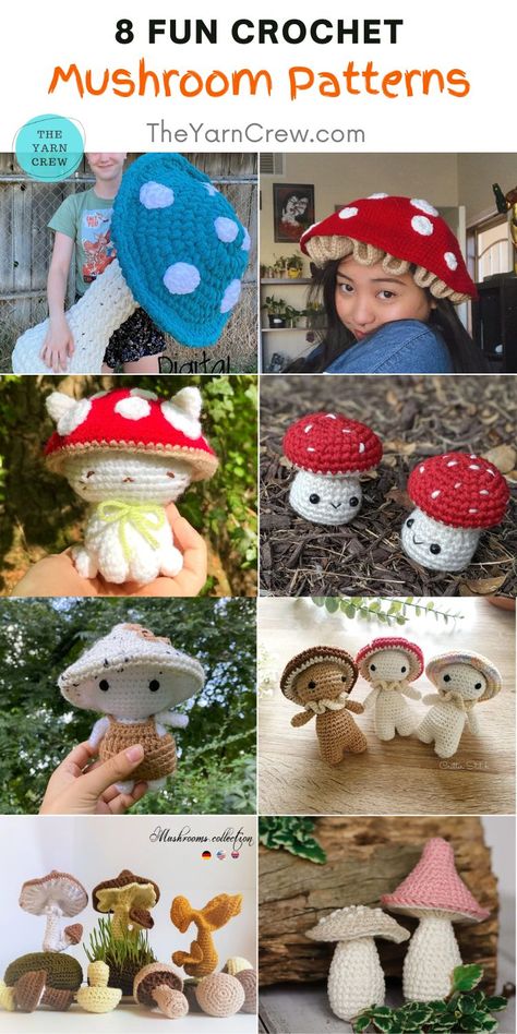 Crochet mushroom pattern free