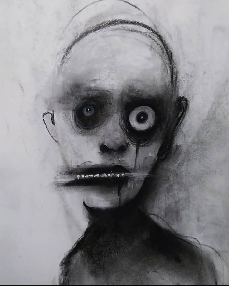 Scary Drawings, Creepy Drawings, Creepy Images, Images Kawaii, Dark Art Drawings, Dark Art Illustrations, Scary Art, Creepy Art, Google Lens